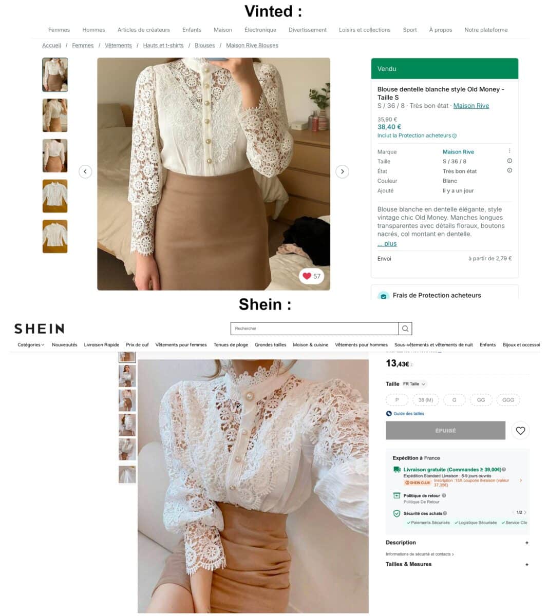 vinted shein AI