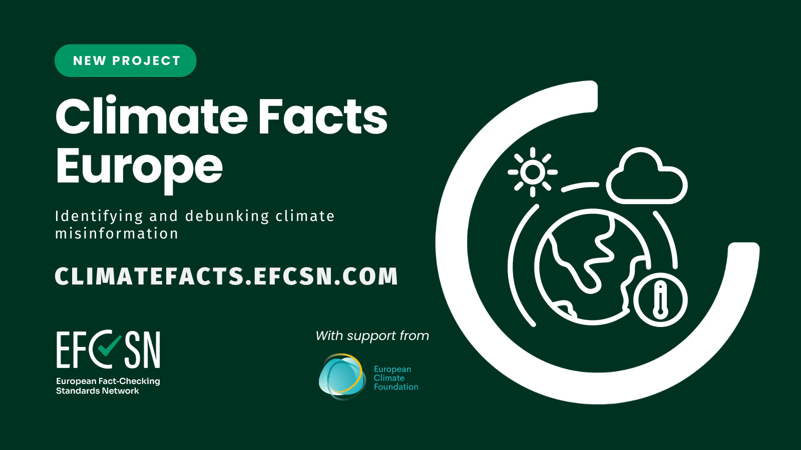 Climate Facts Europe: Identifying and Debunking Climate Misinformation | EFCSN, European Climate Foundation