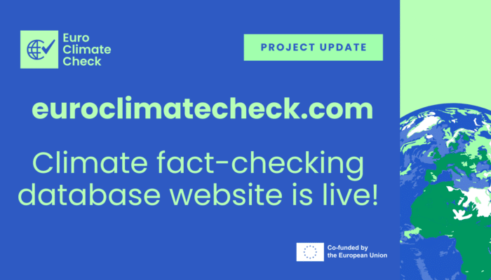 visaul of Euro Climate Check project by EFCSN