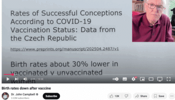 John Campbell Czechia COVID-19 vaccine fertility