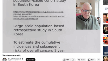 John Campbell South Korea study COVID vaccine cancer