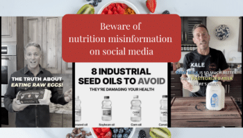 Examples of social media posts containing nutrition misinformation.