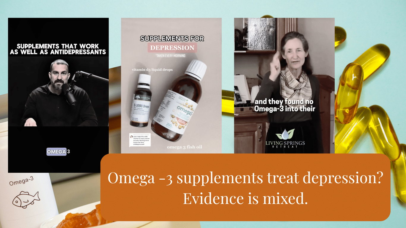 omega-3 supplements depression